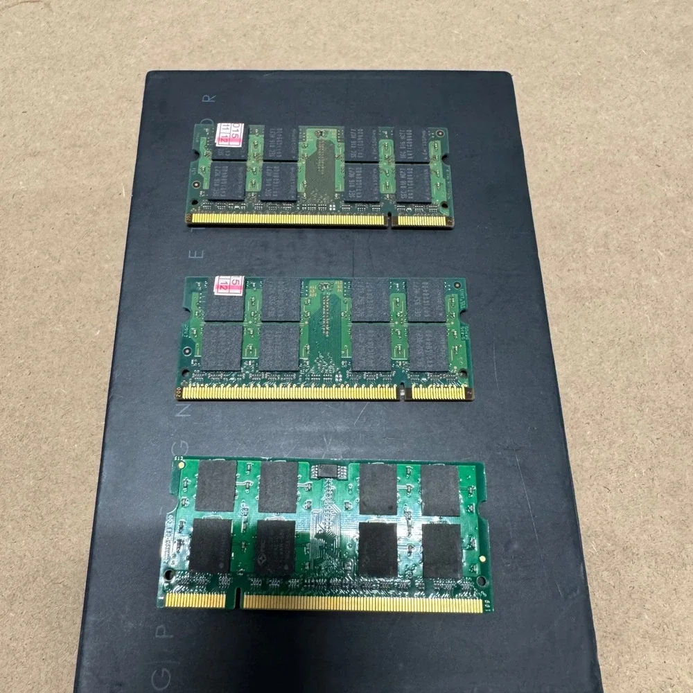 6GB Lot 3x 2GB DDR2 Laptop RAM 2xSamsung PC2-6400S M470T5663QZ3-CF7 Avant 800MHz